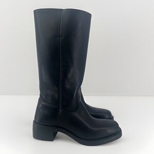 Frye Campus 14L Women's Leather Boots Black Size 9 Regular Calf USA Square Toe
